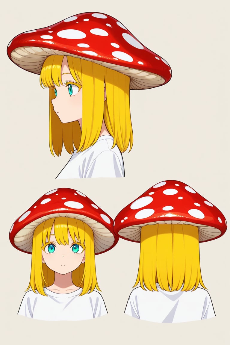 Mushroom hat,  portrait,  reference sheet by 幽鬼処刑人２年目 on Tensor.Art