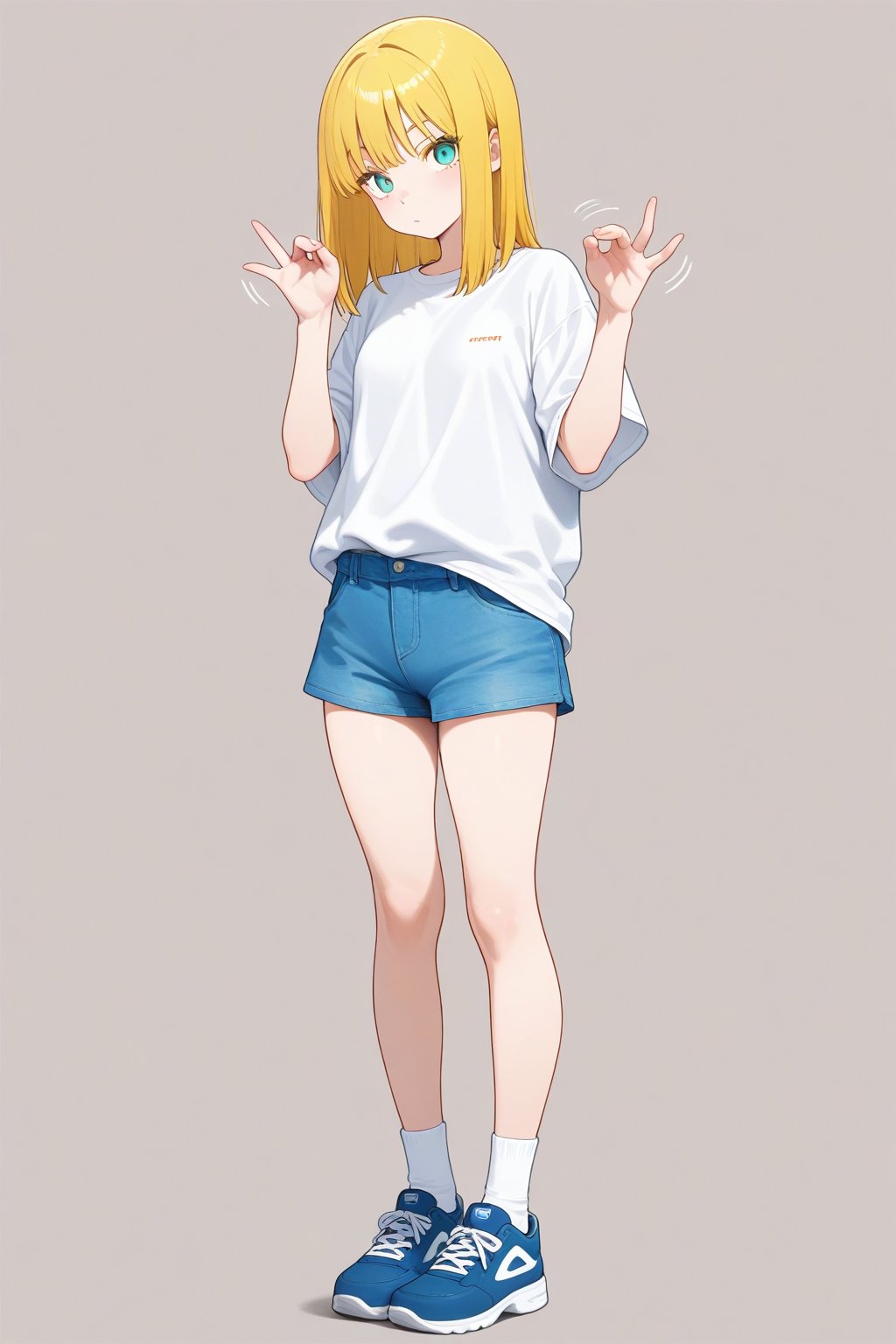 Pinching gesture,  1girl,  medium hair by 幽鬼処刑人２年目 on Tensor.Art