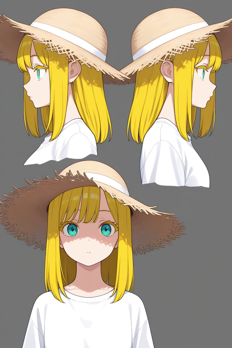 Straw hat,  portrait,  reference sheet by 幽鬼処刑人２年目 on Tensor.Art