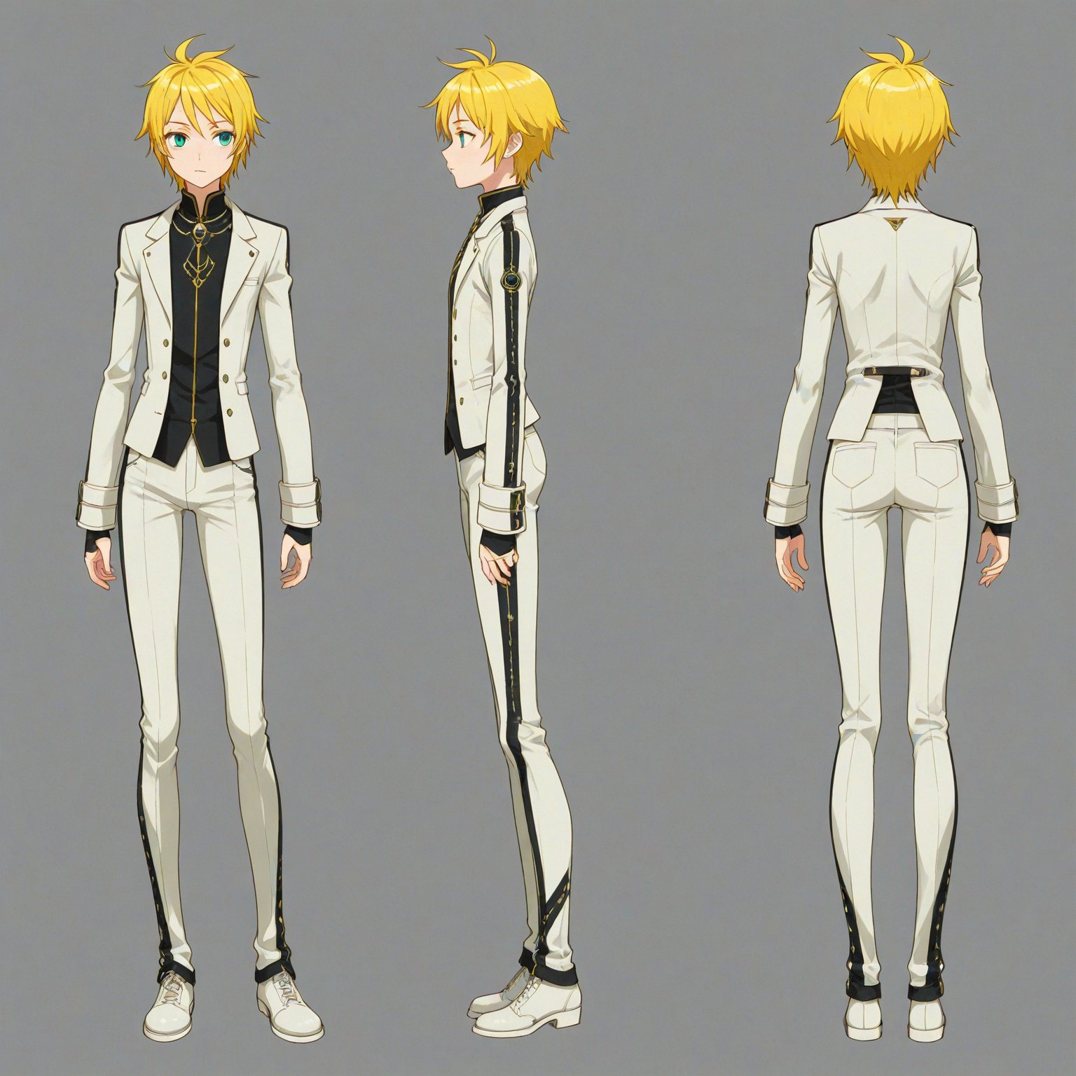 2000-2009 fashion,  turnaround,  simple background by 幽鬼処刑人２年目 on Tensor.Art