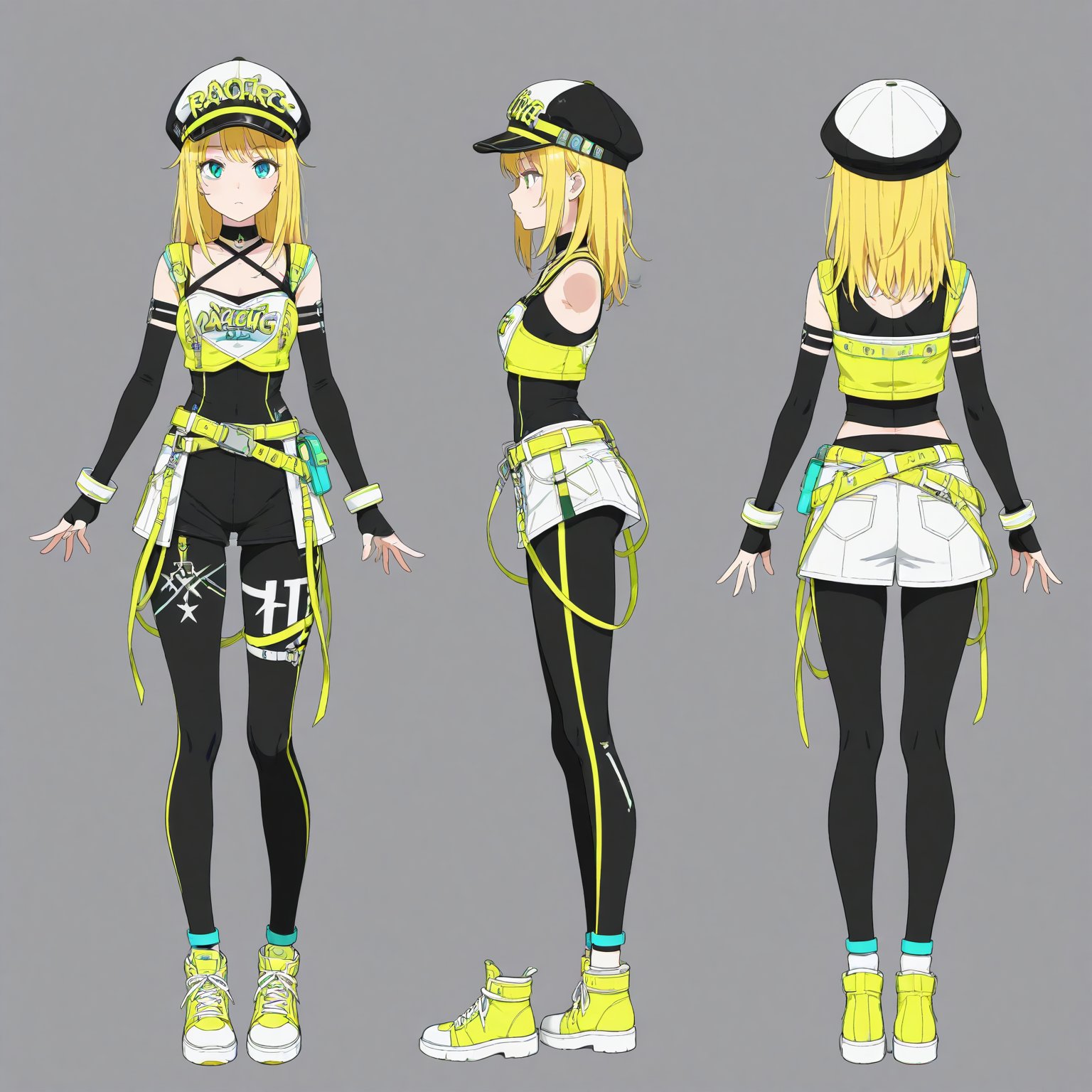 Rave party fashion,  Headwear,  turnaround by 幽鬼処刑人２年目 on Tensor.Art