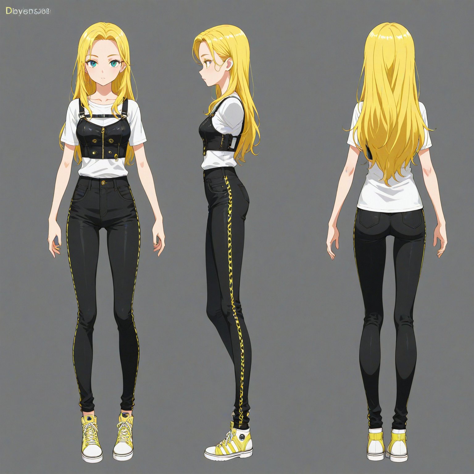 2000-2009 fashion,  turnaround,  simple background by 幽鬼処刑人２年目 on Tensor.Art