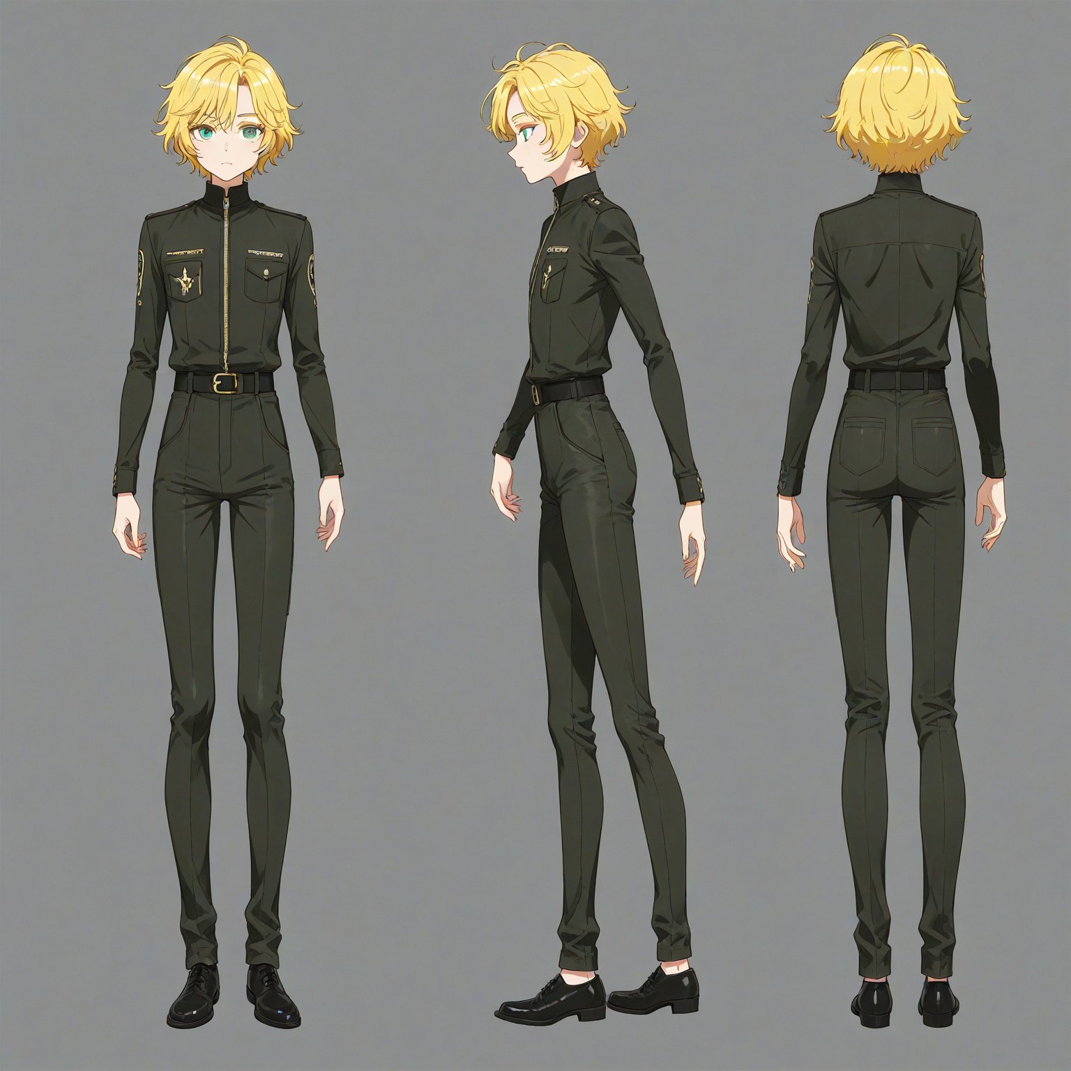 1970-1979 fashion,  turnaround,  simple background by 幽鬼処刑人２年目 on Tensor.Art