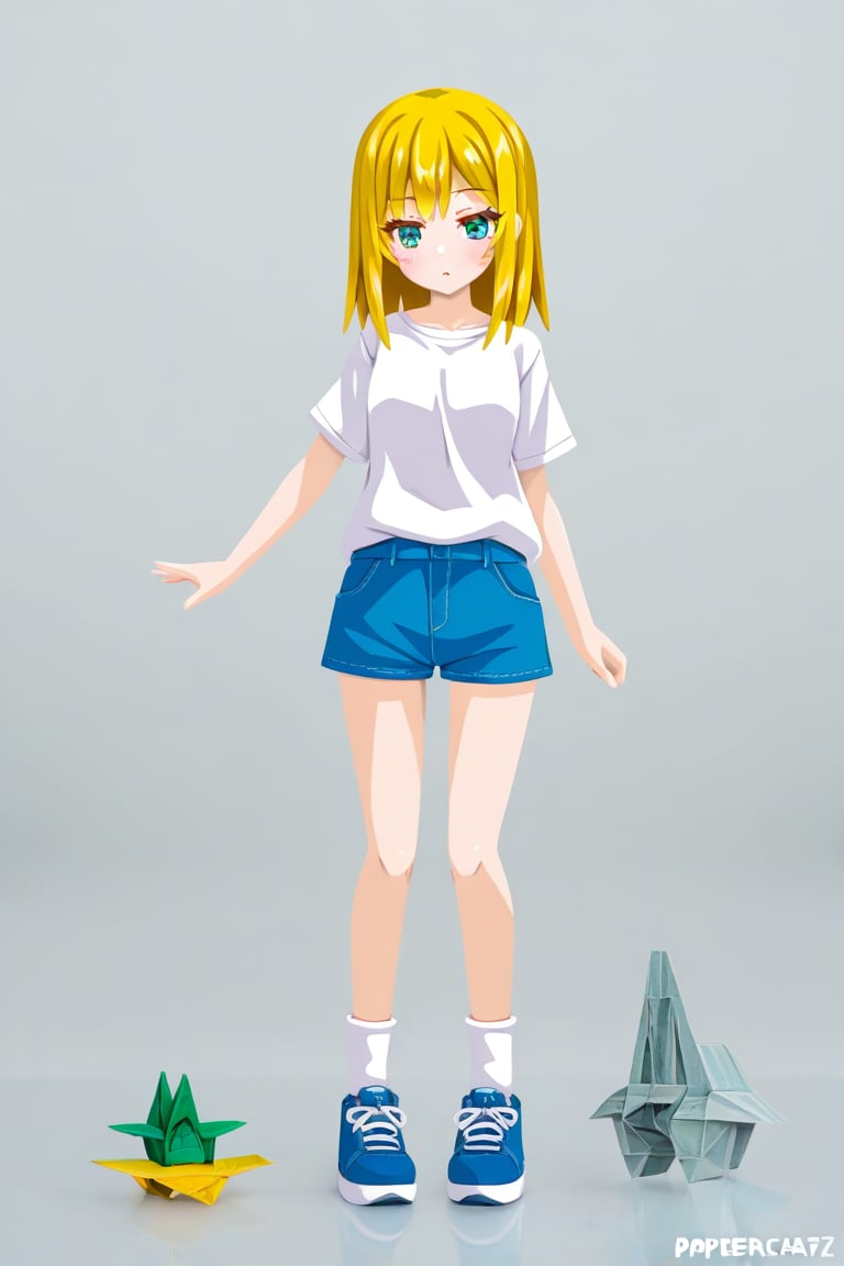 (((((Papercraft))))),  1girl,  medium hair by 幽鬼処刑人２年目 on Tensor.Art