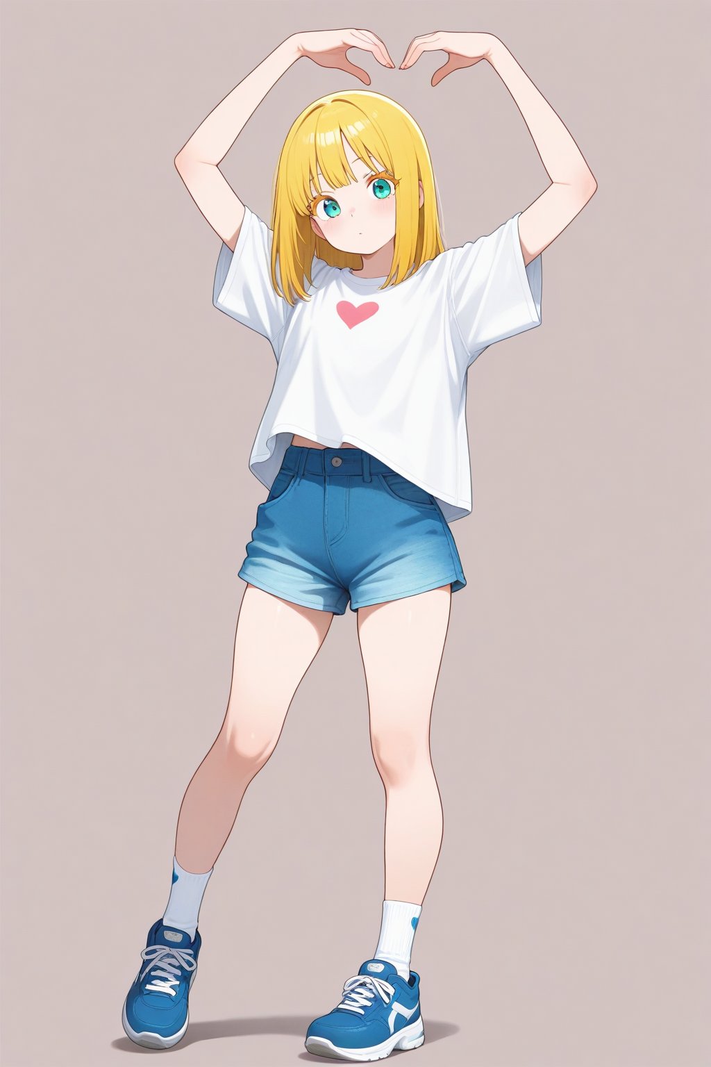 Heart arms,  1girl,  medium hair by 幽鬼処刑人２年目 on Tensor.Art