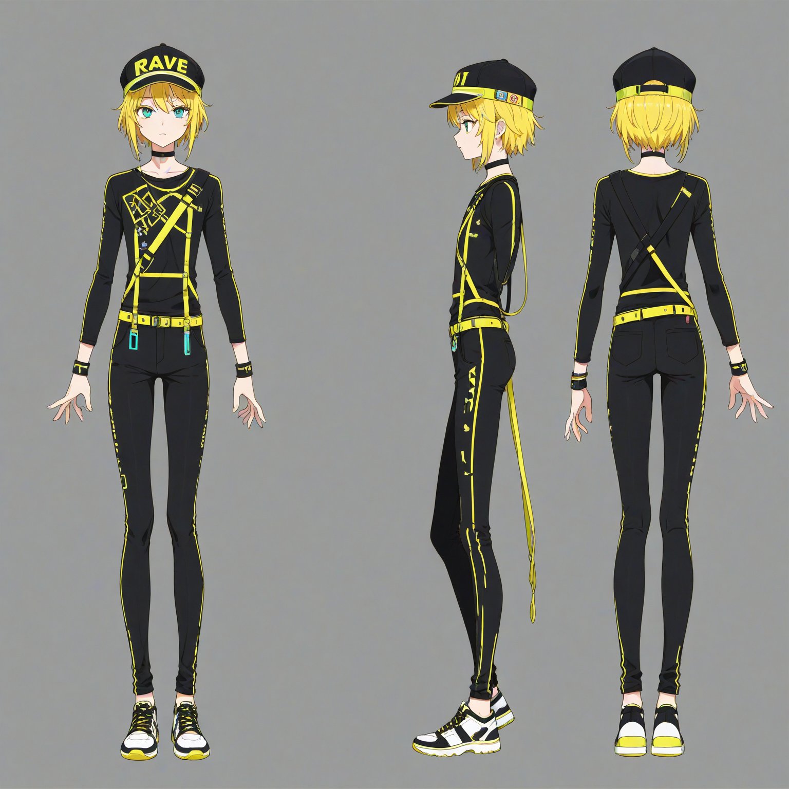 Rave party fashion,  Headwear,  turnaround by 幽鬼処刑人２年目 on Tensor.Art