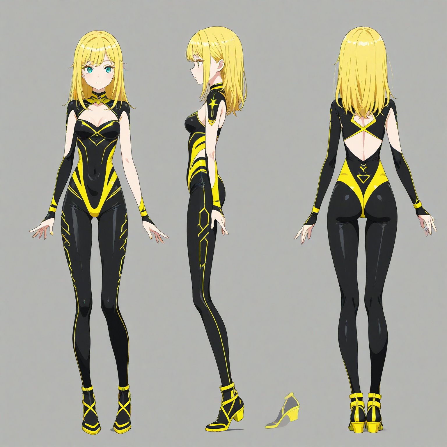 Rave party fashion,  turnaround,  full body by 幽鬼処刑人２年目 on Tensor.Art