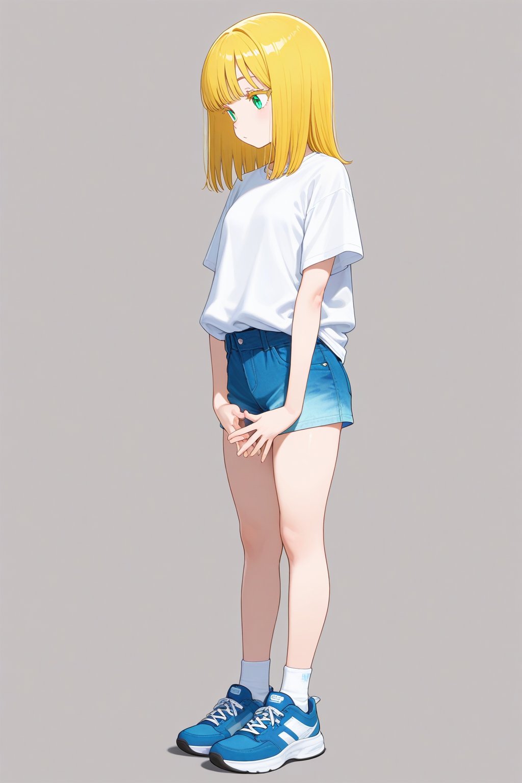 Own hands together,  1girl,  medium hair by 幽鬼処刑人２年目 on Tensor.Art