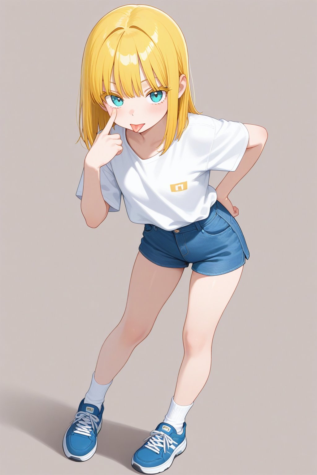 Tongue out,  Eyelid pull,  1girl by 幽鬼処刑人２年目 on Tensor.Art