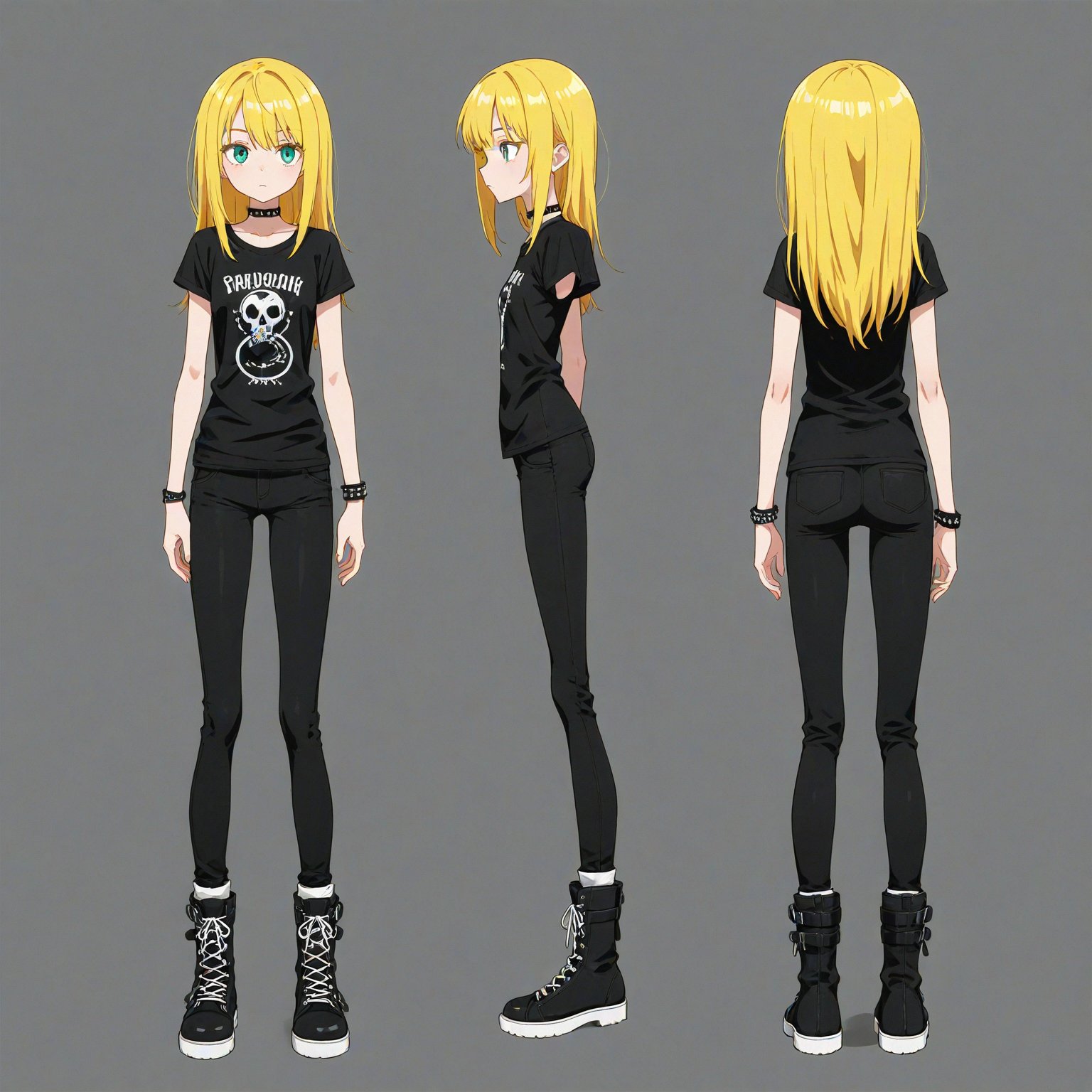 Punk,  turnaround,  full body by 幽鬼処刑人２年目 on Tensor.Art