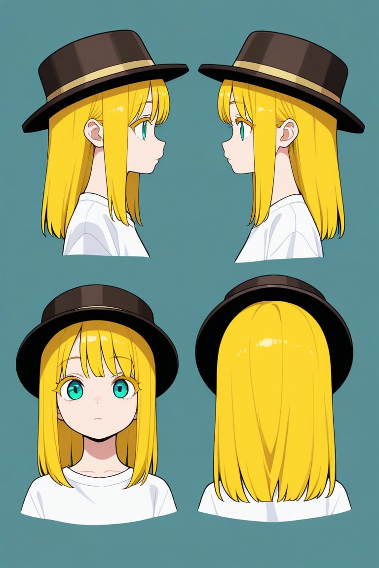 Porkpie hat,  portrait,  reference sheet by 幽鬼処刑人２年目 on Tensor.Art
