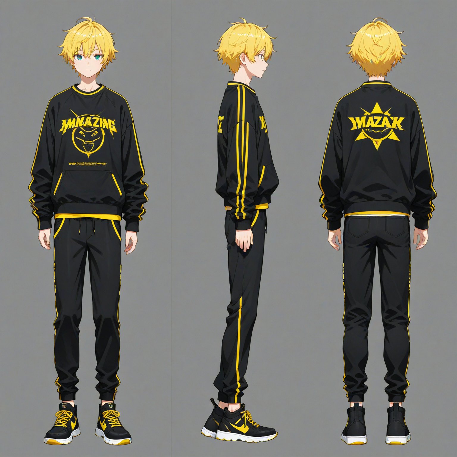 Streetwear,  turnaround,  full body by 幽鬼処刑人２年目 on Tensor.Art
