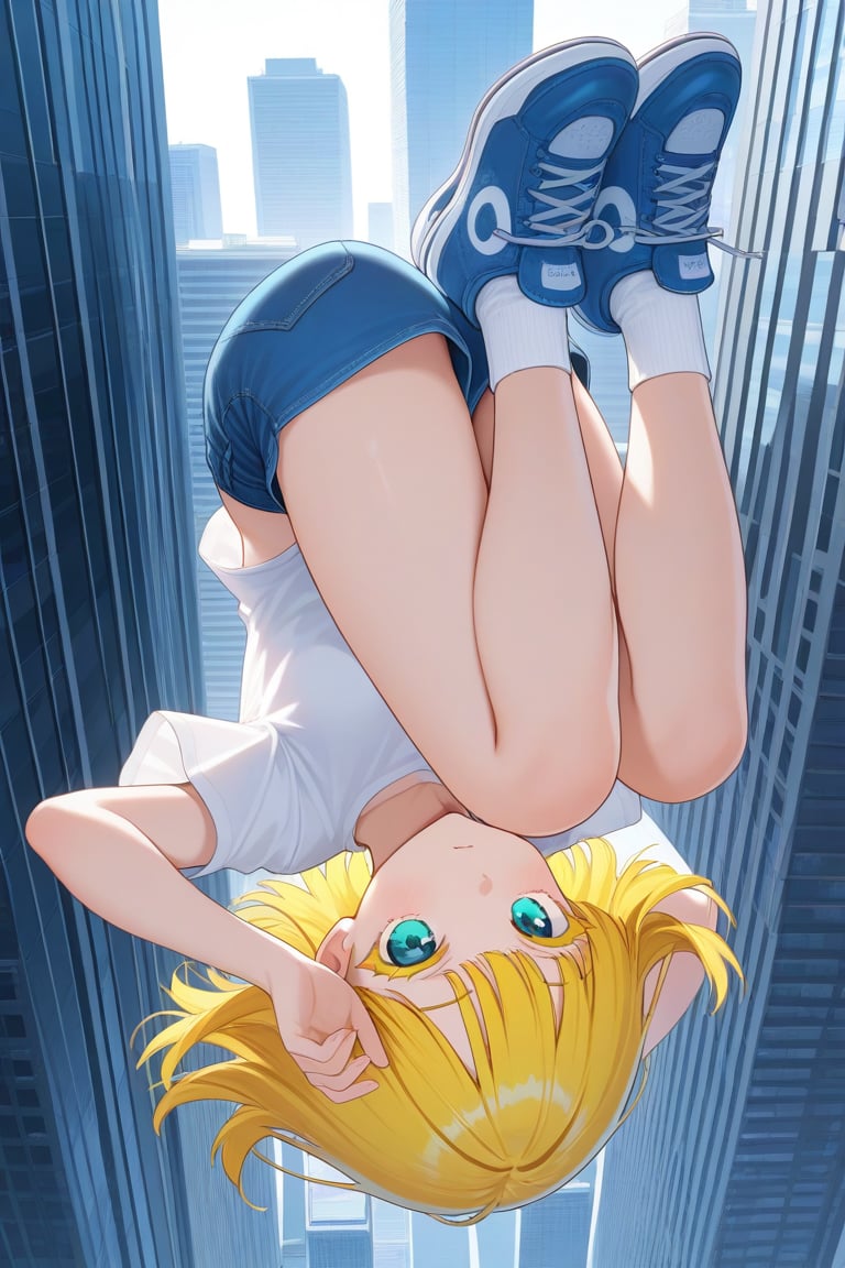 Upside-down,  Skyscraper,  1girl by 幽鬼処刑人２年目 on Tensor.Art