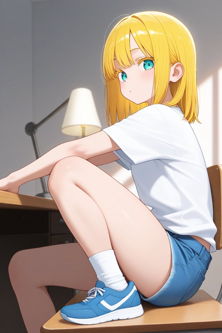 Desk lamp,  1girl,  medium hair by 幽鬼処刑人２年目 on Tensor.Art