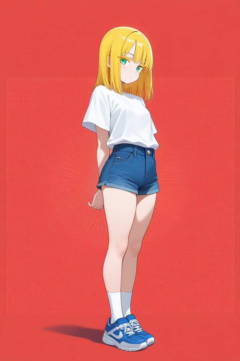 Red background,  1girl,  medium hair by 幽鬼処刑人２年目 on Tensor.Art
