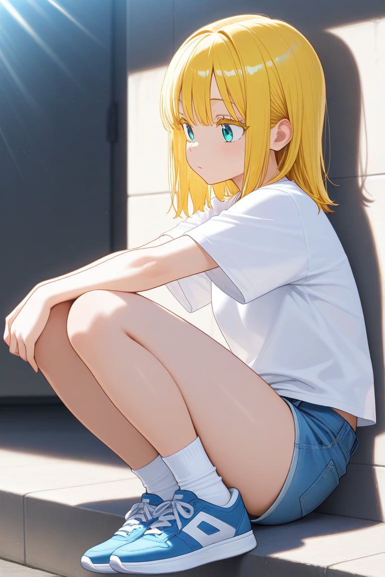 Sunlight,  1girl,  medium hair by 幽鬼処刑人２年目 on Tensor.Art
