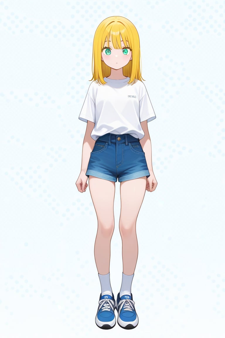 (((((Dotted background))))),  1girl,  medium hair by 幽鬼処刑人２年目 on Tensor.Art