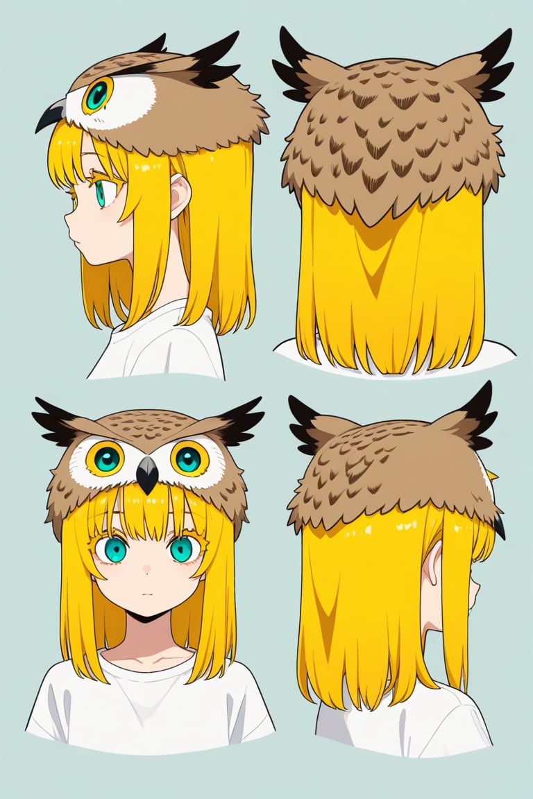 Owl hat,  portrait,  reference sheet by 幽鬼処刑人２年目 on Tensor.Art