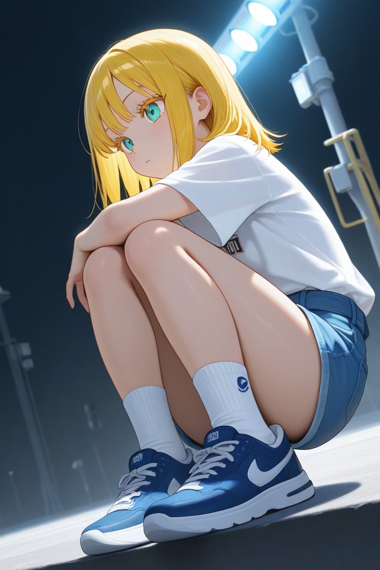 Floodlights,  1girl,  medium hair by 幽鬼処刑人２年目 on Tensor.Art