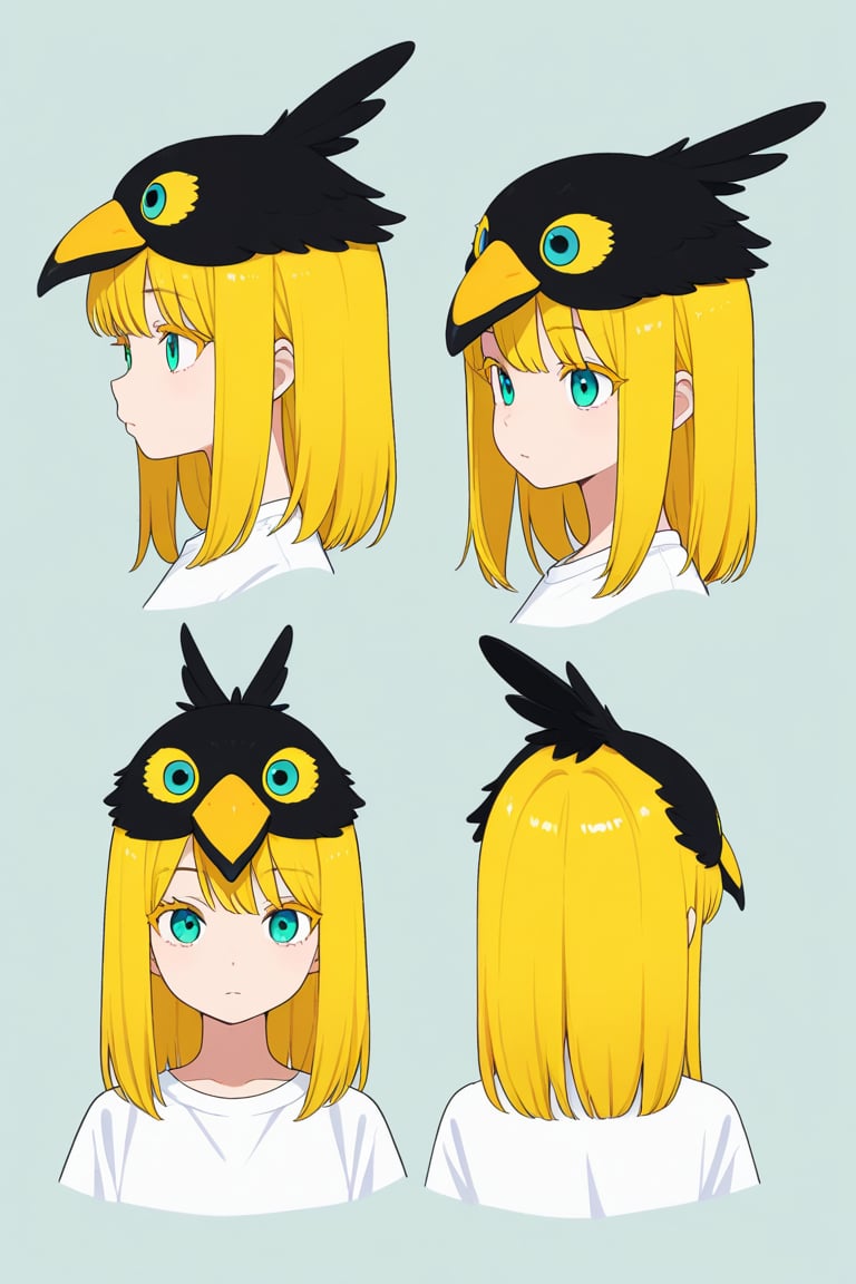 Bird hat,  portrait,  reference sheet by 幽鬼処刑人２年目 on Tensor.Art