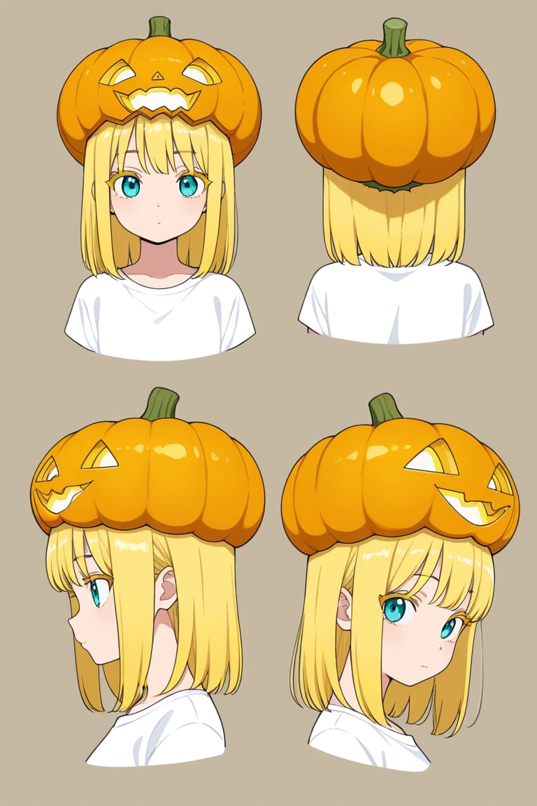 Pumpkin hat,  portrait,  reference sheet by 幽鬼処刑人２年目 on Tensor.Art