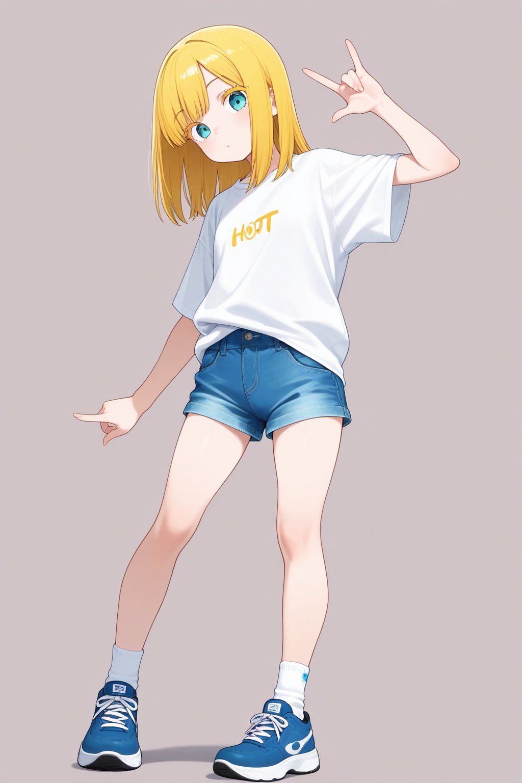 \m/,  1girl,  medium hair by 幽鬼処刑人２年目 on Tensor.Art