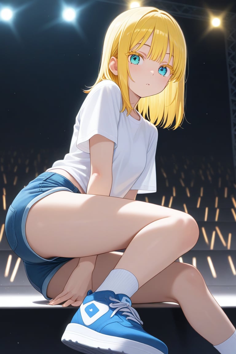Stage lights,  1girl,  medium hair by 幽鬼処刑人２年目 on Tensor.Art