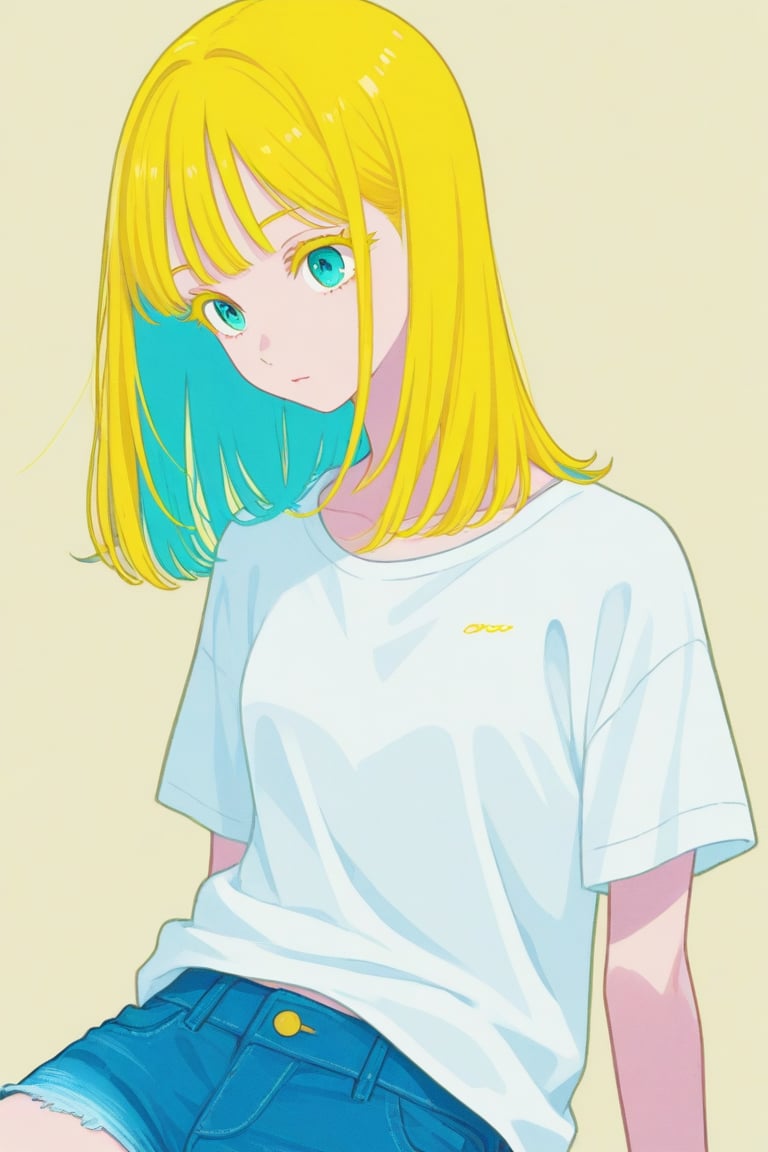 Saturated color,  1girl,  medium hair by 幽鬼処刑人２年目 on Tensor.Art