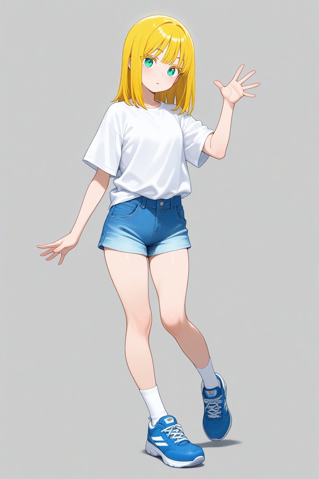 Open hand,  1girl,  medium hair by 幽鬼処刑人２年目 on Tensor.Art