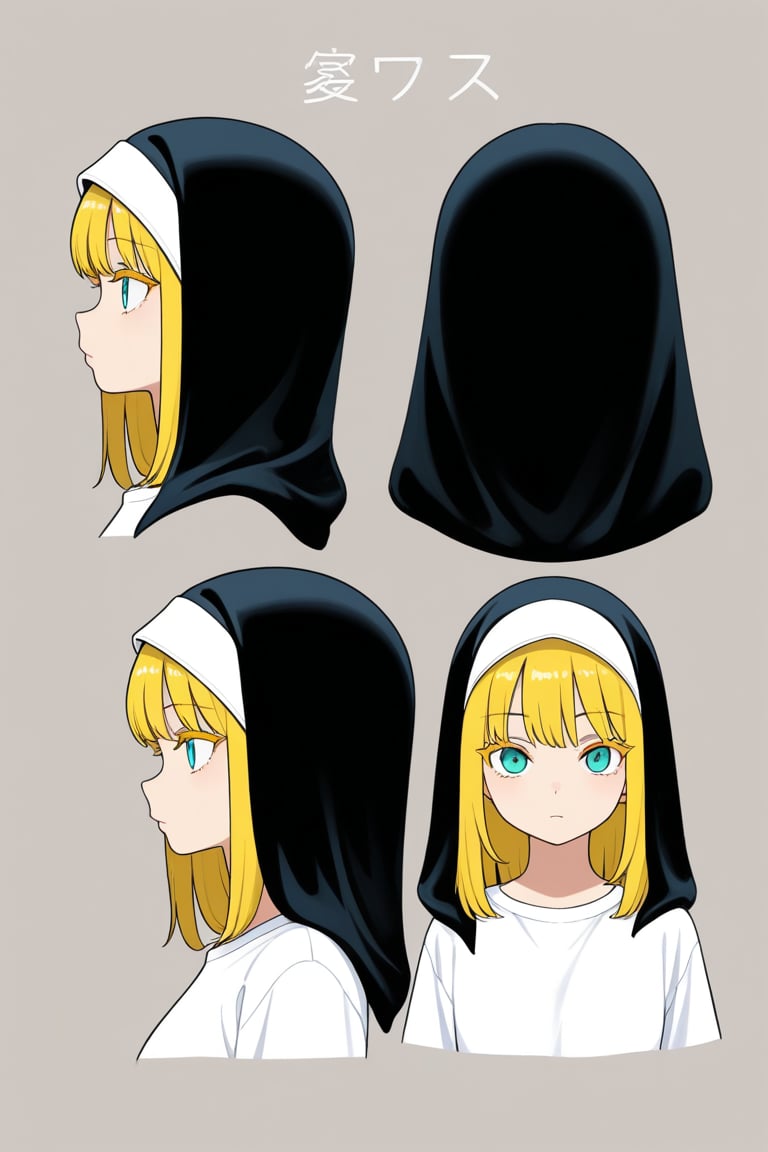 Nun hood,  portrait,  reference sheet by 幽鬼処刑人２年目 on Tensor.Art