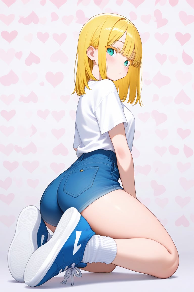 Heart background,  1girl,  medium hair by 幽鬼処刑人２年目 on Tensor.Art