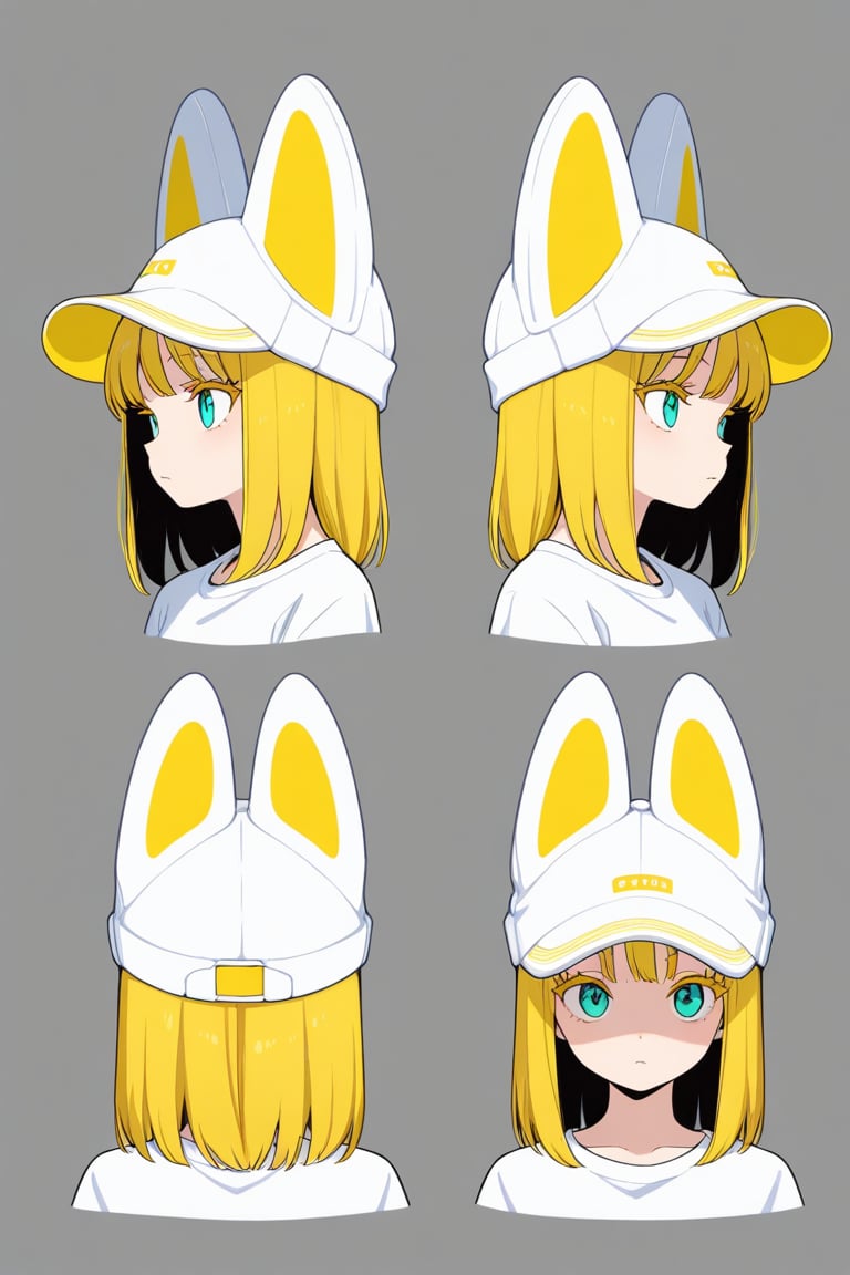 Hat with ears,  portrait,  reference sheet by 幽鬼処刑人２年目 on Tensor.Art