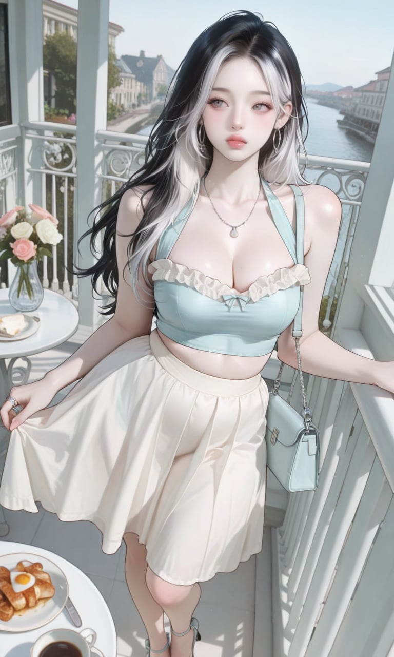 a girl,  long messy hair,  black hair by Joureyni on Tensor.Art