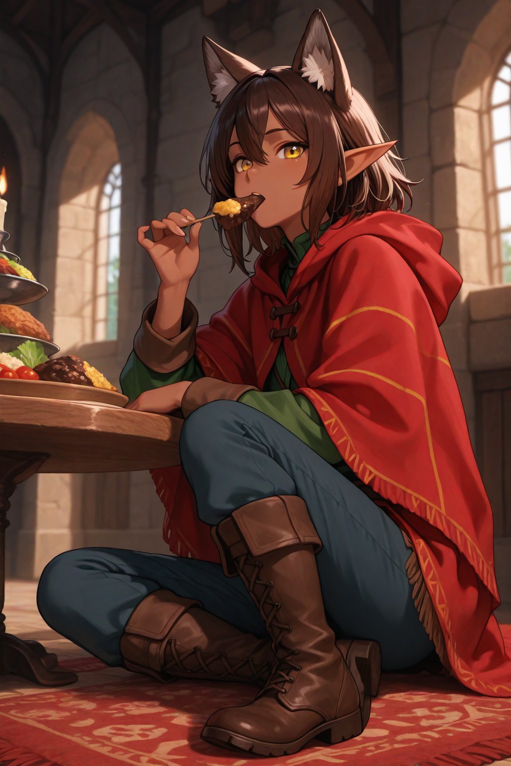 1girl,  Umfyan-baid-Aikhostir,  Half Elf by Ebanu8  on Tensor.Art