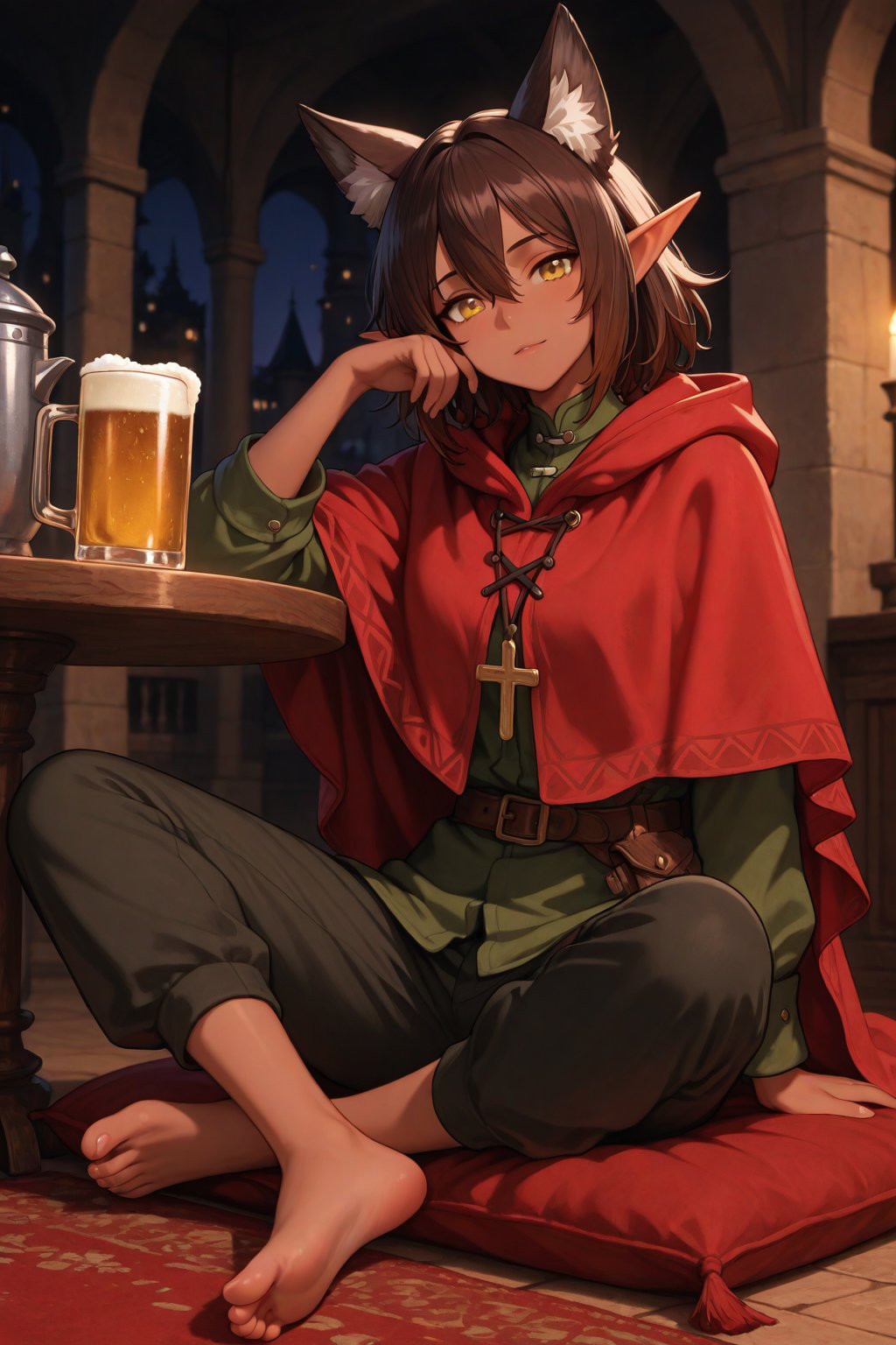 1girl,  Umfyan-baid-Aikhostir,  Half Elf by Ebanu8  on Tensor.Art