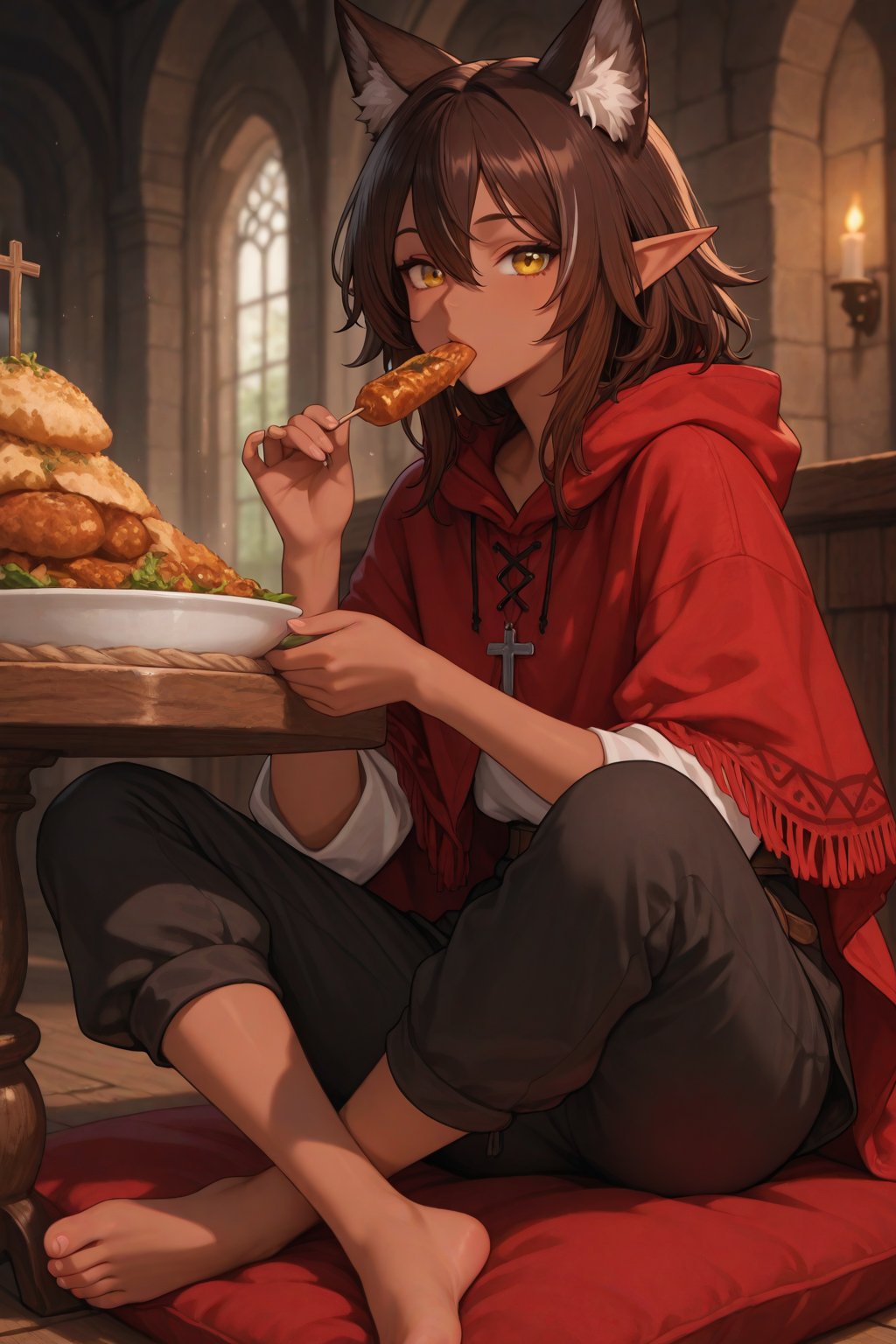 1girl,  Umfyan-baid-Aikhostir,  Half Elf by Ebanu8  on Tensor.Art