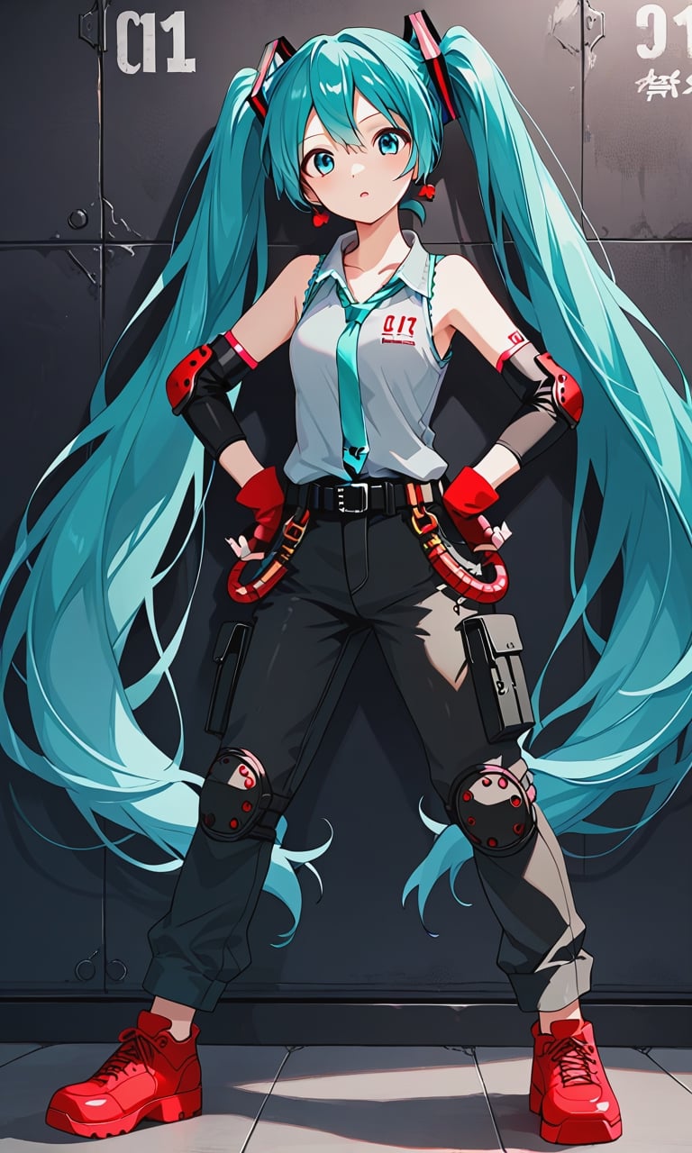 Hatsune Miku,  turquoise hair,  long hair by PrinteristArtGallery on Tensor.Art