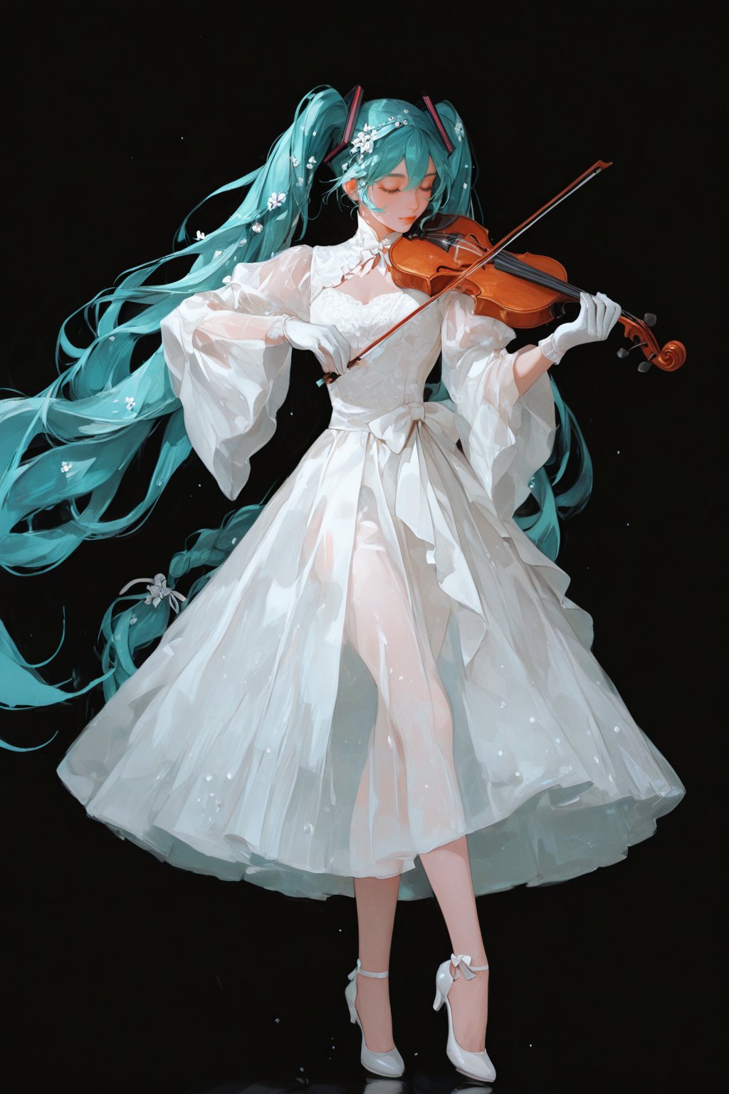 1girl,  solo,  hatsune_miku by PrinteristArtGallery on Tensor.Art