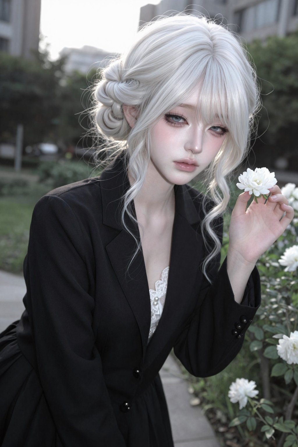 Skin detail: pale with pink undertones skin,  porcelain skin,  masterpiece by 𝑨𝑹𝑰𝑨 on Tensor.Art