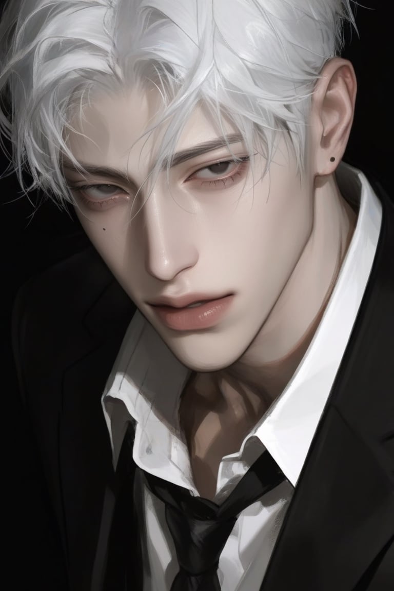 1 man,  solo,  white hair by 𝓁umi𓈒 on Tensor.Art