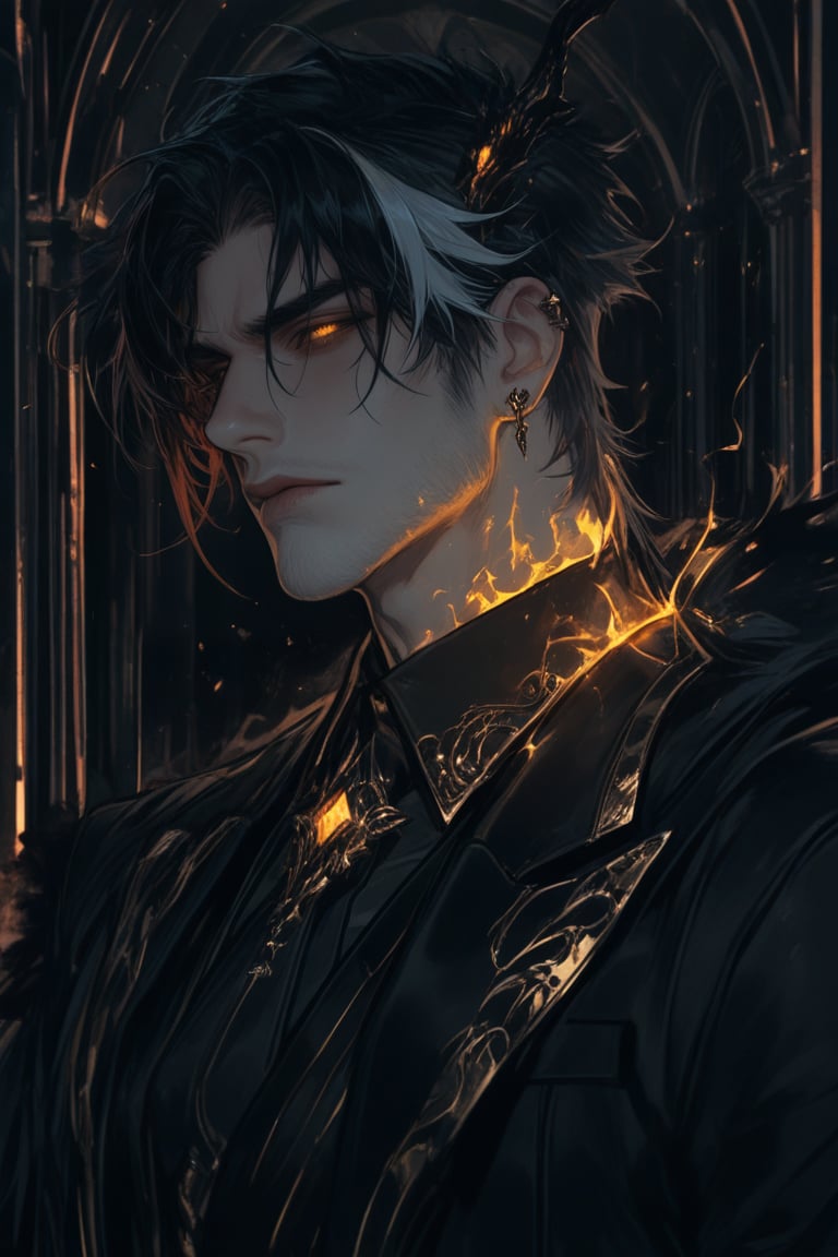 Side view,  solo1,  Solomale Valeren Duskryn by ꧁Sylus's Kitten꧂ on Tensor.Art