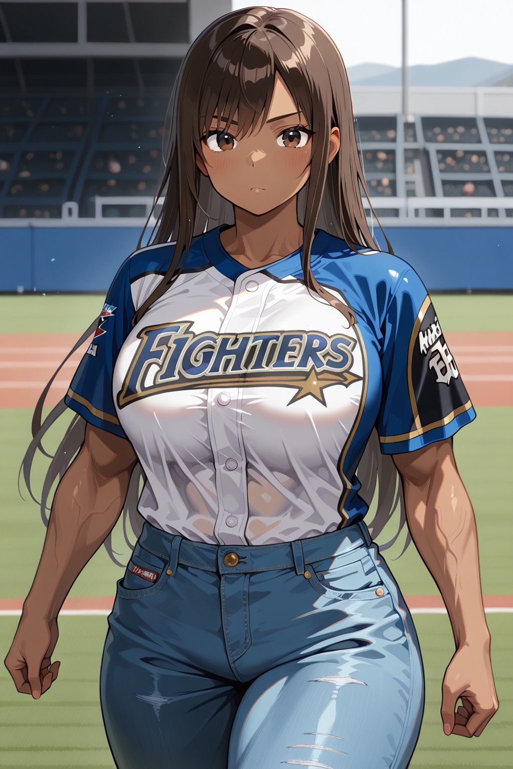 1girl,  dark skin,  long straight hair by user_897267686864626545 on Tensor.Art