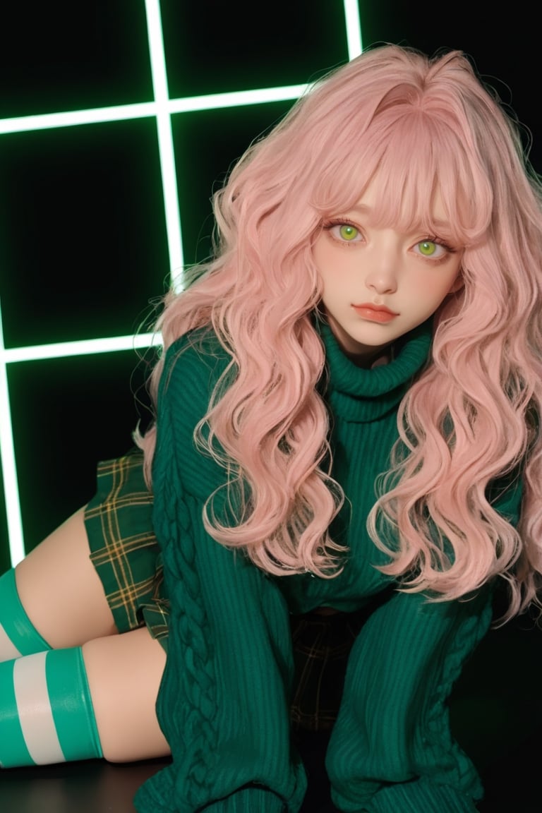 1 boy,  pastel pink hair,  lots of hair by Lazy cat on Tensor.Art