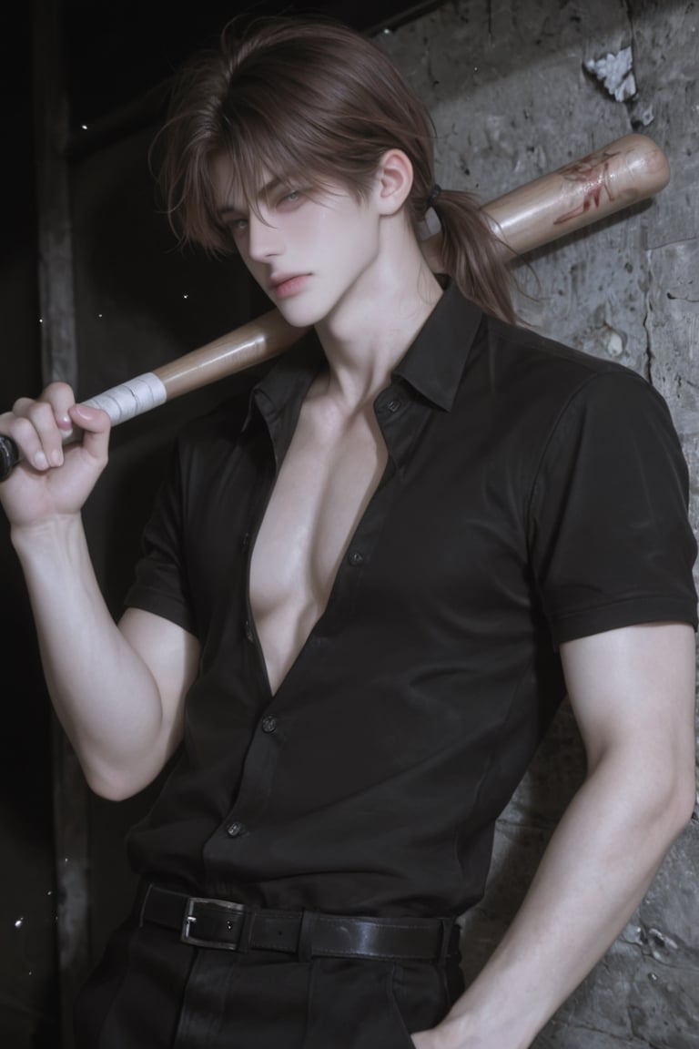 1 boy solo,  with,  long brown hair by Ssss on Tensor.Art