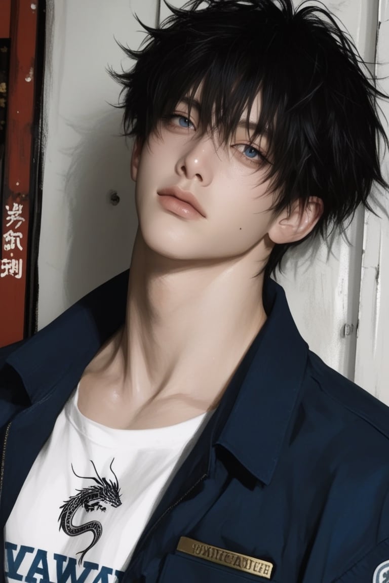(1 boy) alone,  Male,  White skin by BOBA-1 on Tensor.Art