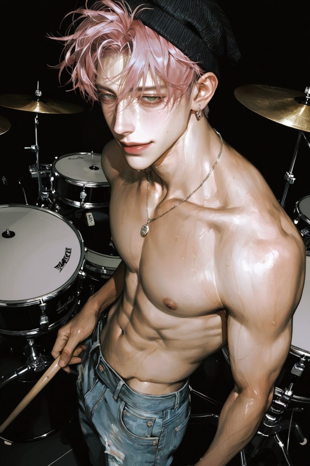 soft smirk,  half-closed eyes,  Mature boy 1boy by Ninone_ryo on Tensor.Art