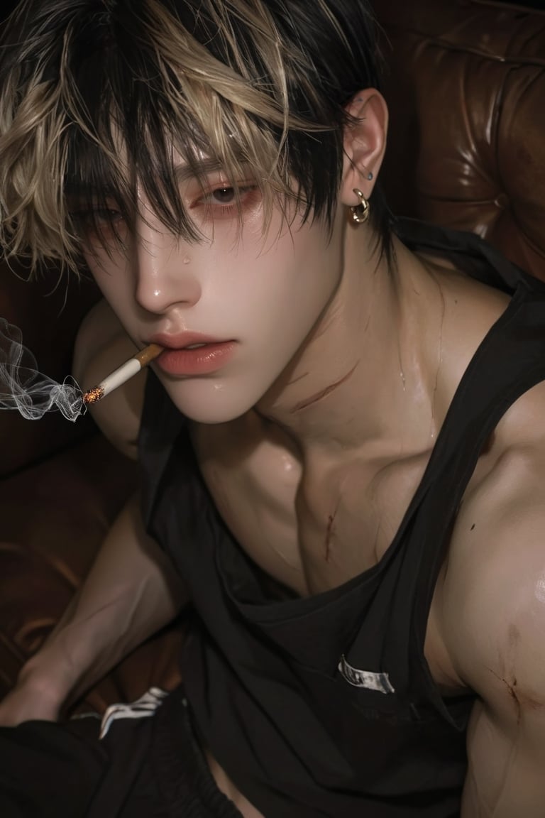 solo,  looking at viewer,  1boy by แว่นมานี่มา on Tensor.Art