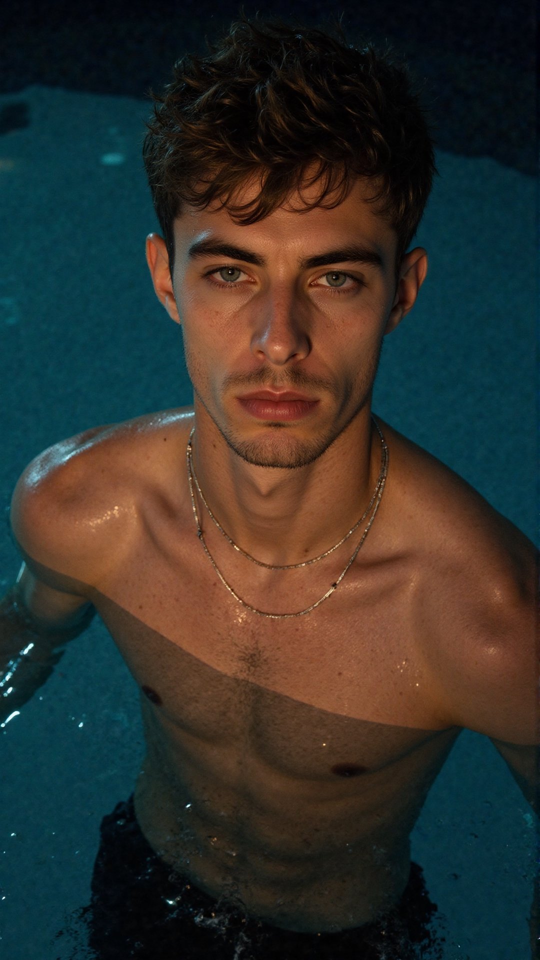 "Cinematic editorial portrait of Kai Havertz,  German football star,  embodying modern athletic masculinity and effortless...