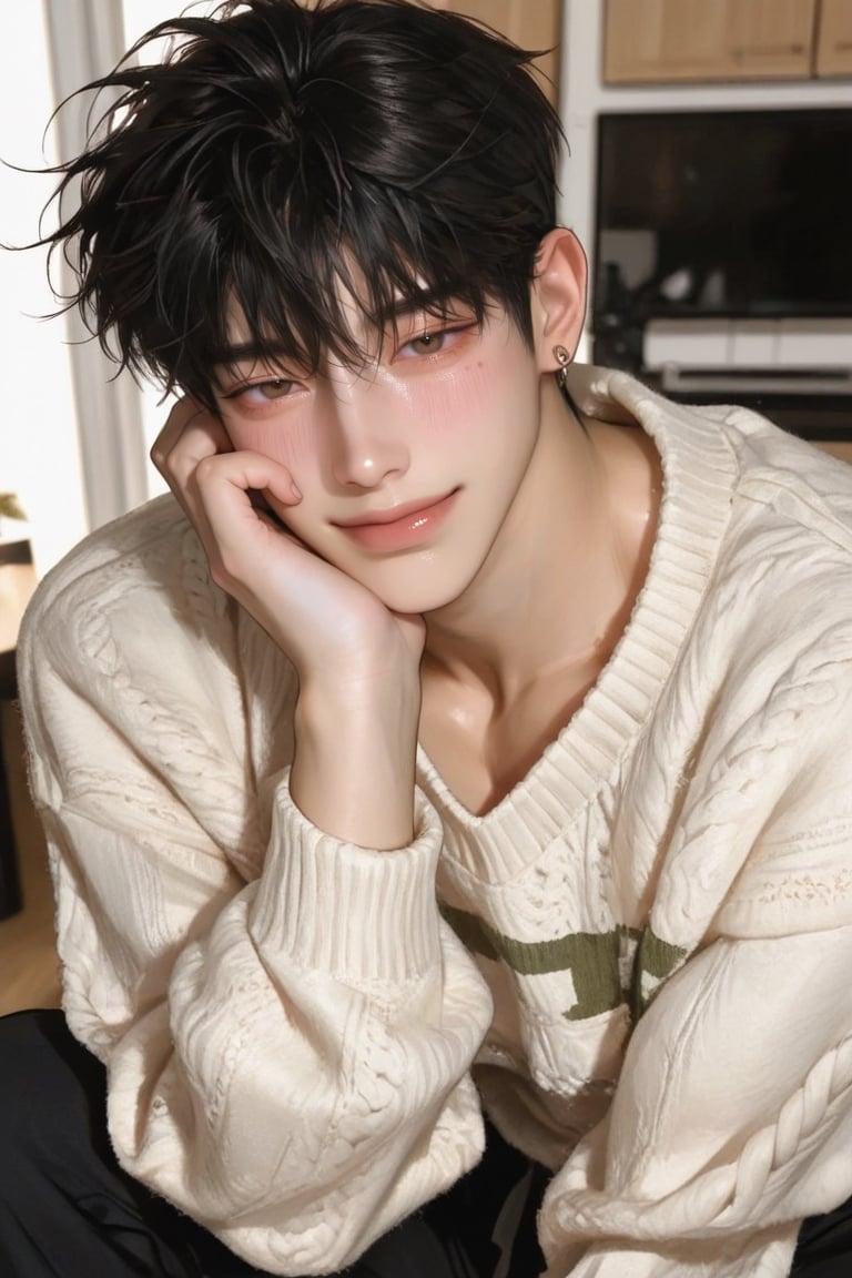 1 boy,  solo,  soft and gentle face by user_929971749699746630 on Tensor.Art