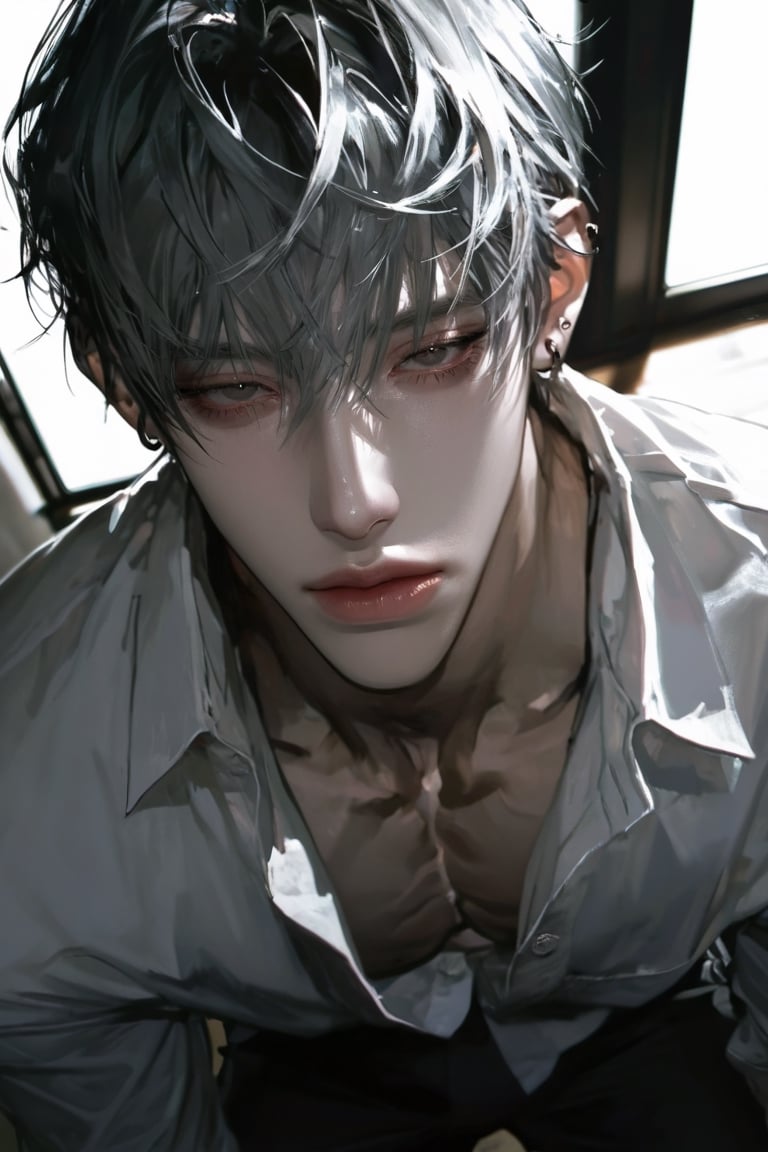 1boy,  solo,  sharp facial features by Umiri@*｡⋆⁺ on Tensor.Art